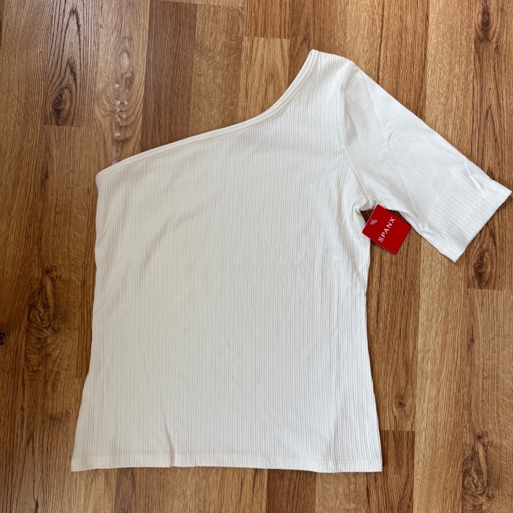 NWT SPANX Women’s Ribbed One Shoulder Top
